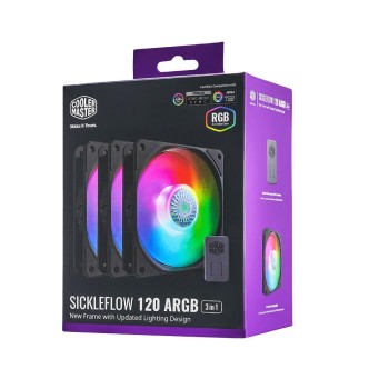 FAN Coolermaster Sickleflow 120mm RGB PACK X3