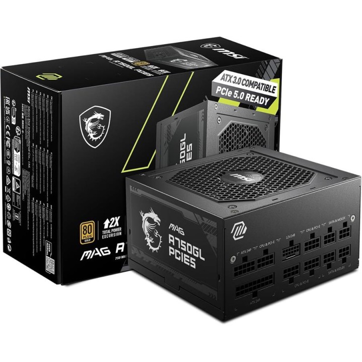 MSI MAG A750GL 750W 80+Gold FullMod