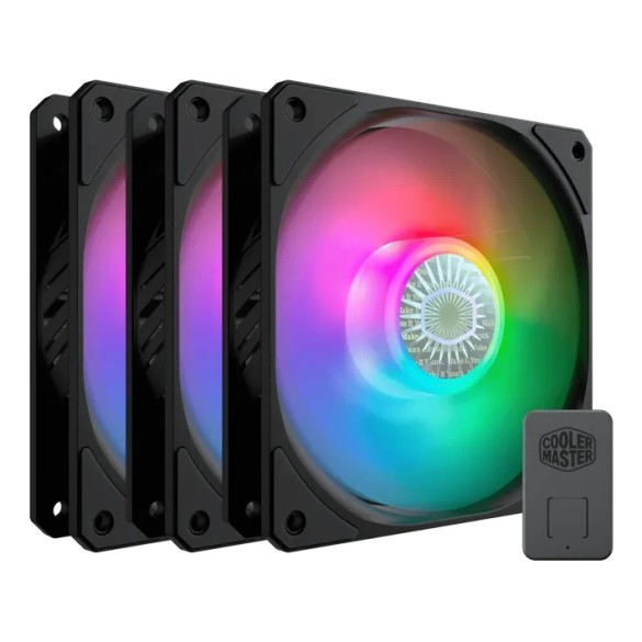 FAN Coolermaster Sickleflow 120mm RGB PACK X3