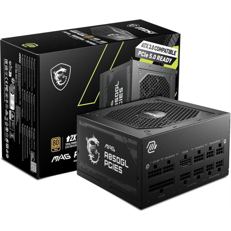 MSI MAG A850GL 850W 80+Gold FullMod