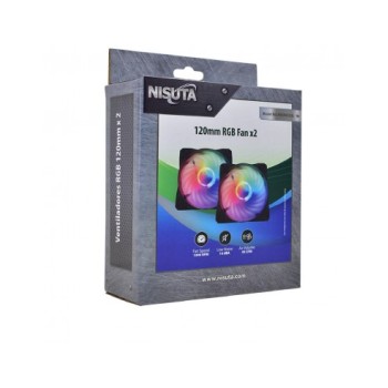Nisuta FAN 120MM RGB 2 Unidades